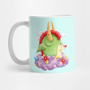 Dragon Smell a Red Flower Mug